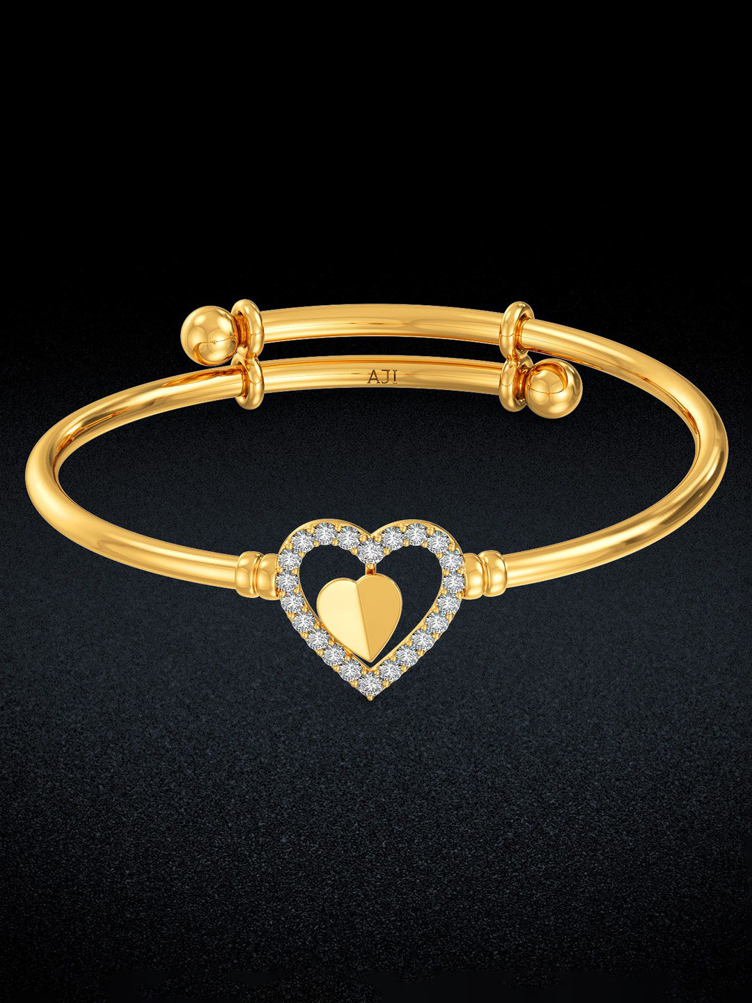 Joyalukkas Girls 22Kt Petal Paradise Gold Bangle- 4.723 gms