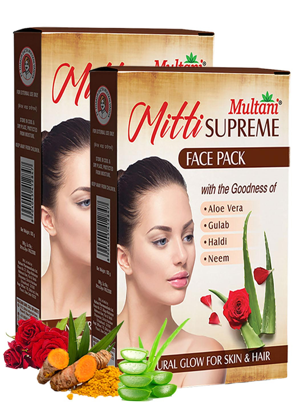Multani Mitti Supreme Face Pack With Aloevera- 200 g
