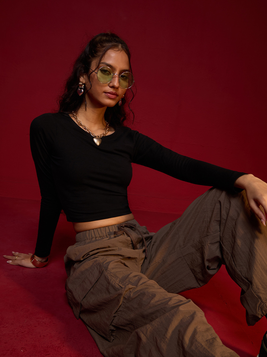 The Souled Store Women Fitted Crop Top