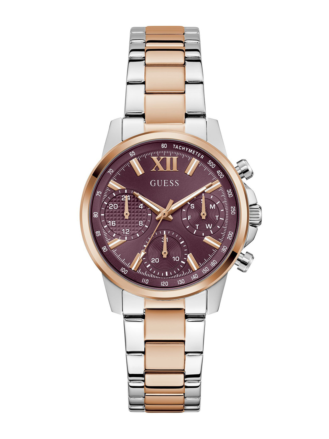 GUESS Women Bailey Embellished Dial & Stainless Steel Straps Analogue Watch GW0933L5