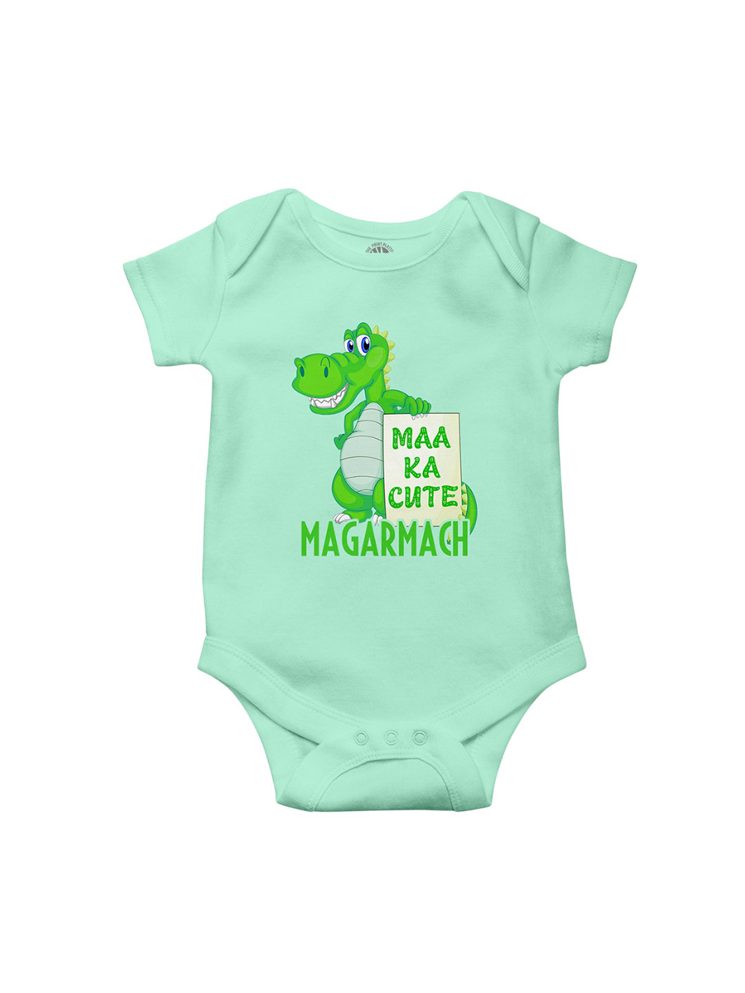 THE PRINT PLATTER Infants Magarmach Printed Envelope Neck Ultra Bio Wash Cotton Bodysuit