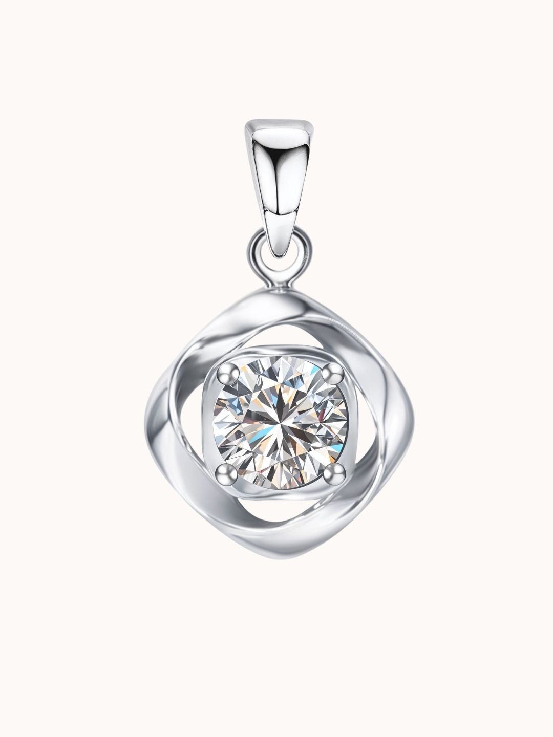 HighSpark Sterling Silver Cubic Zirconia Pendants