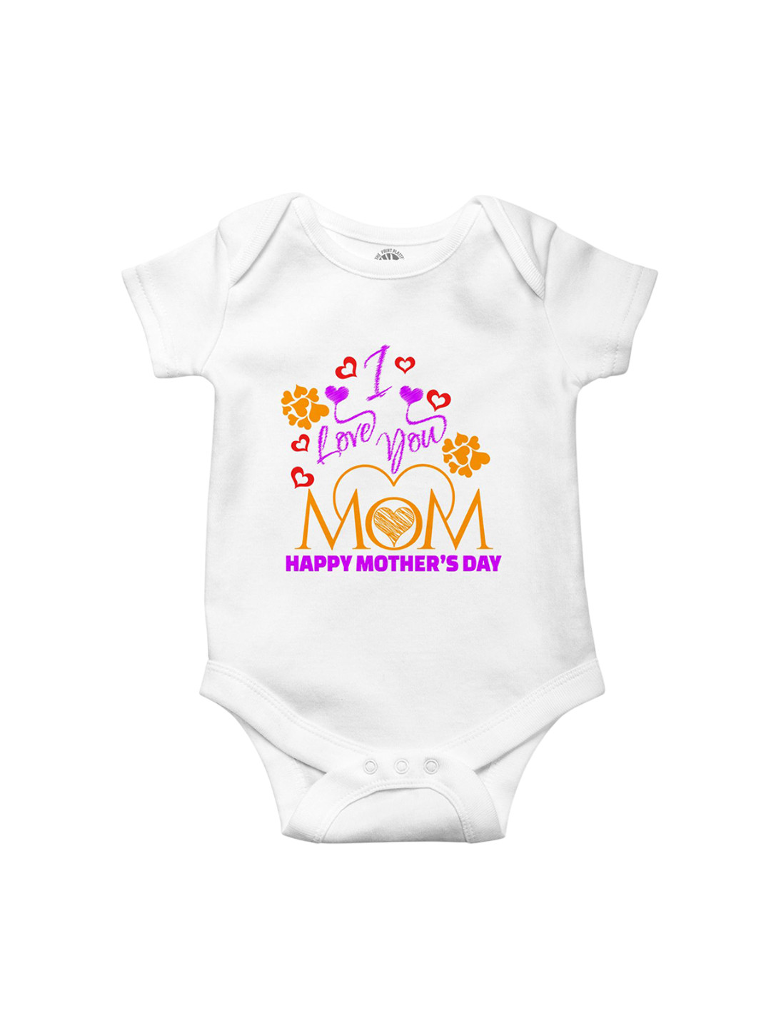 THE PRINT PLATTER Kids Mother Day Printed Cotton Bodysuit