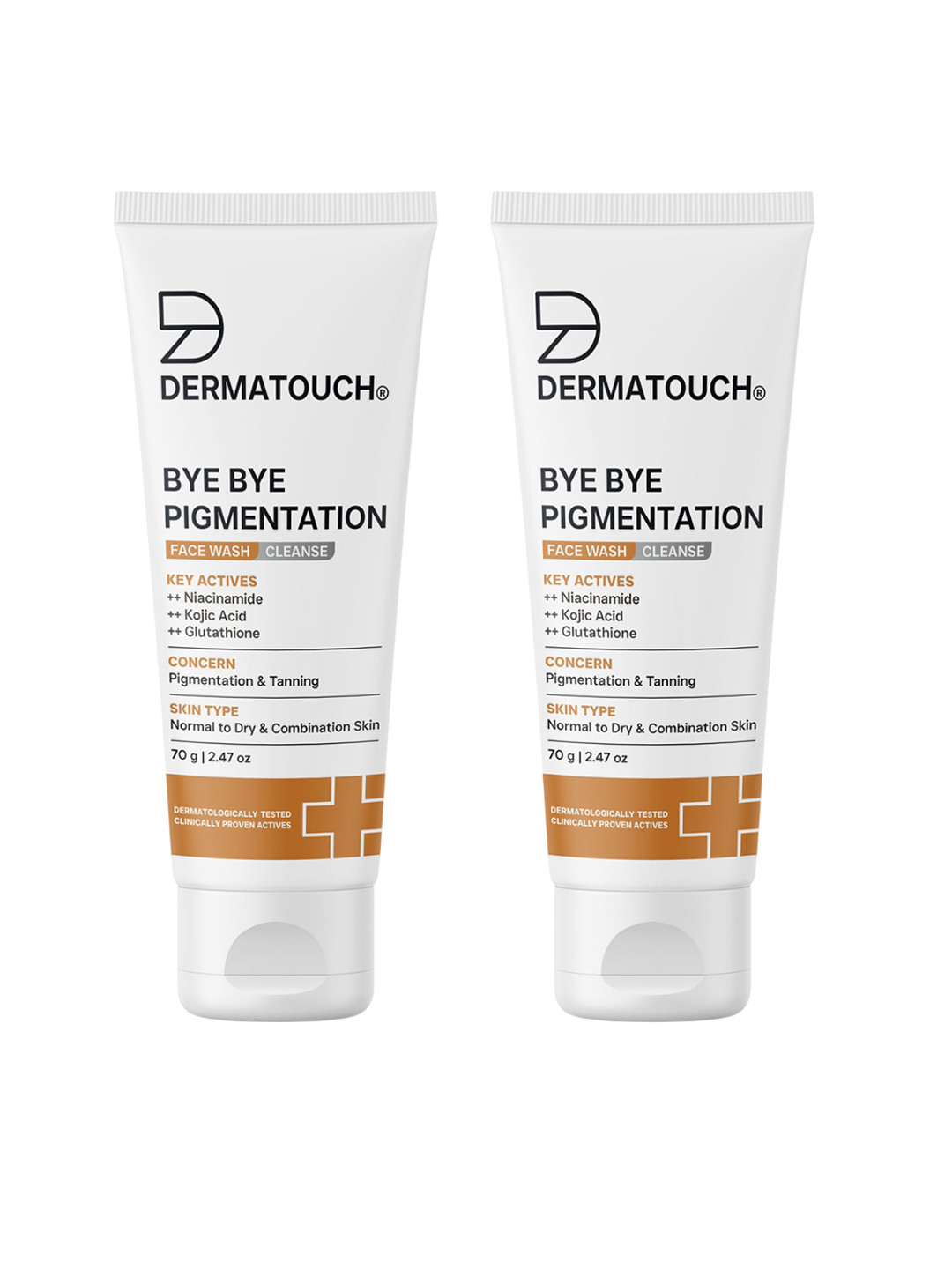 Dermatouch Set Of 2 Bye Bye Pigmentation Face Wash With Niacinamide - 70 g Each