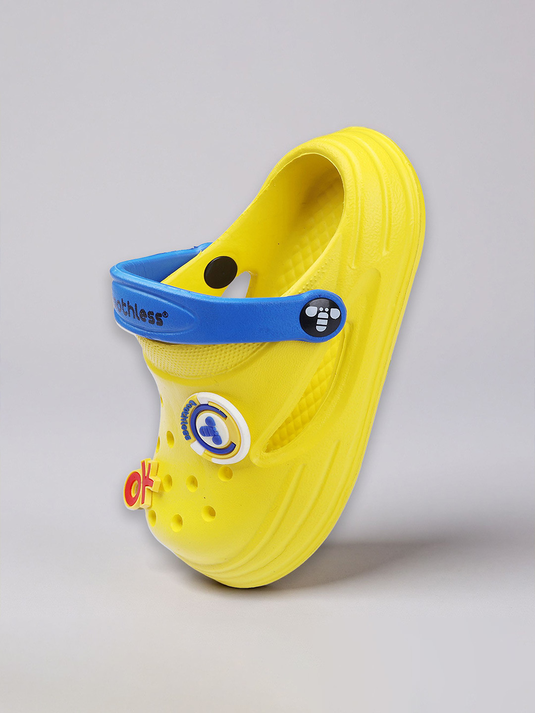 toothless Kids Yellow Royal Blue Moulds Clogs