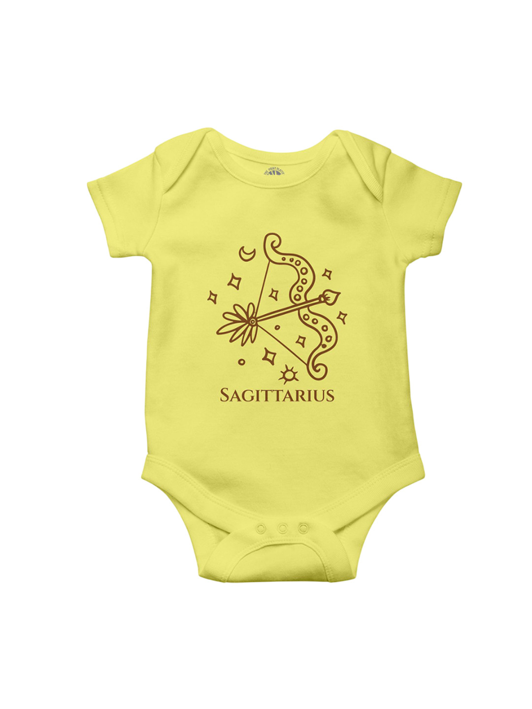 THE PRINT PLATTER Kids Infants Sagitarius Printed Cotton Bodysuit