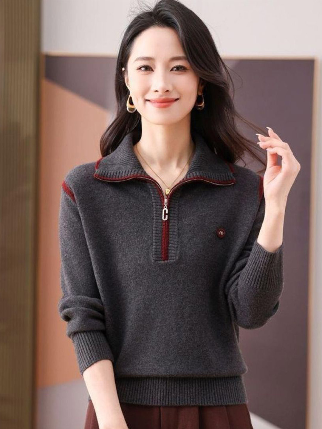 StyleCast Women Long Sleeve Slim Fit Sweaters