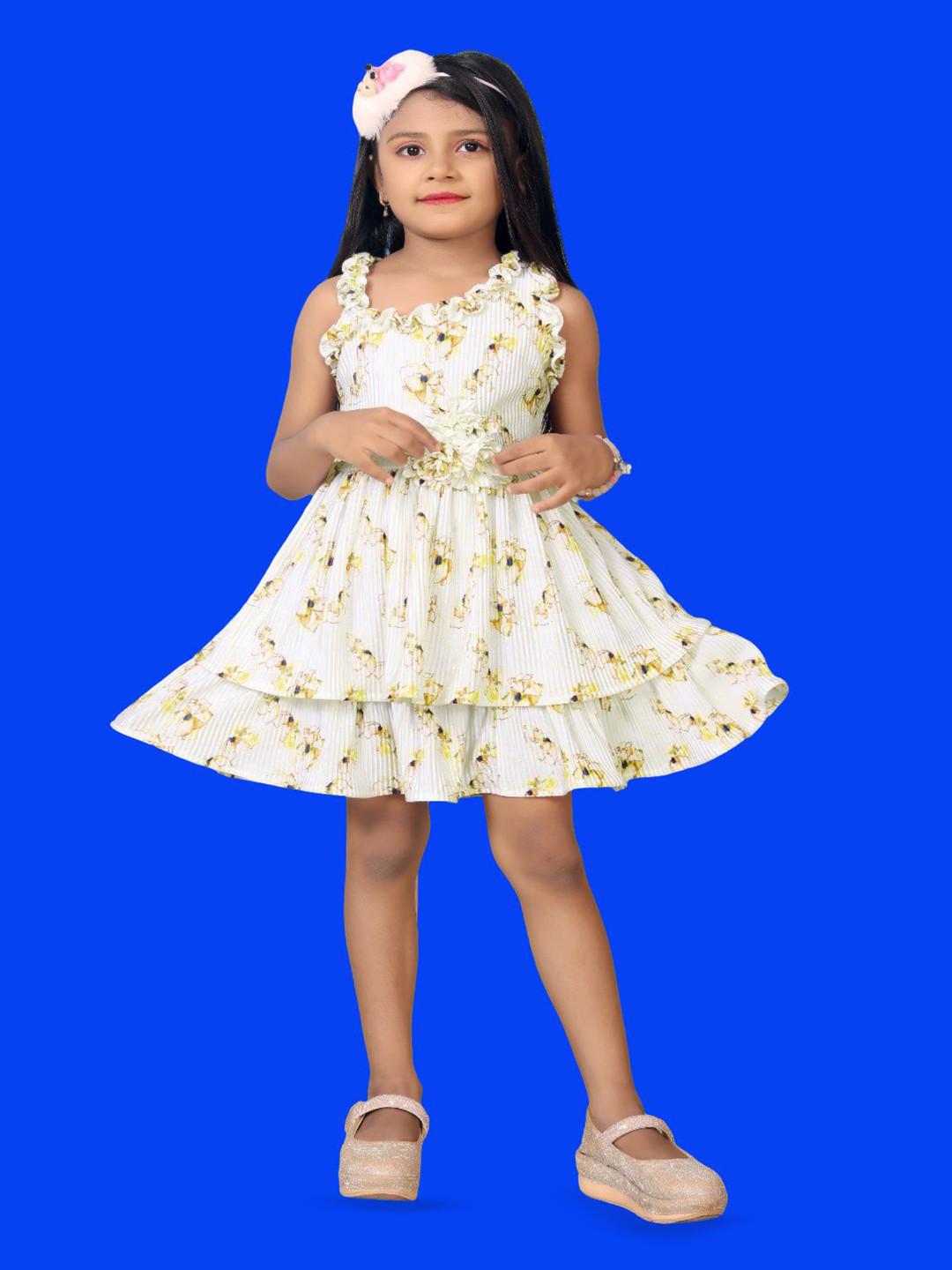 Satjal Fab Shoulder Straps A-Line Dress