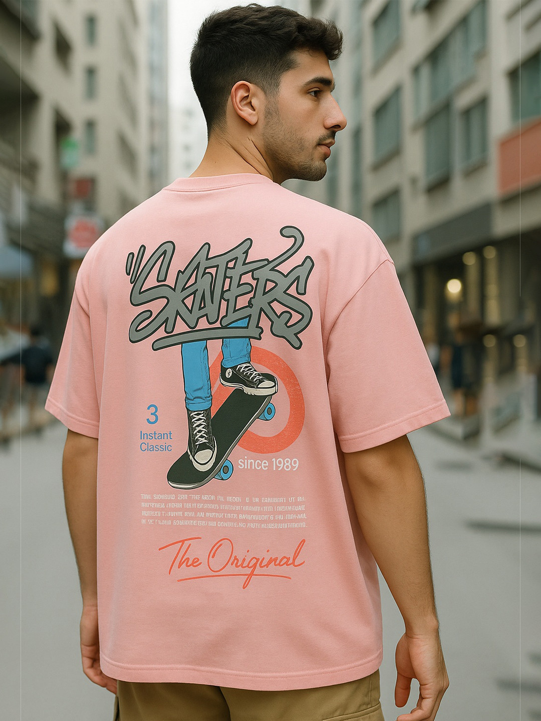 MORSE CODE Men Graphic Printed Cotton T-shirt