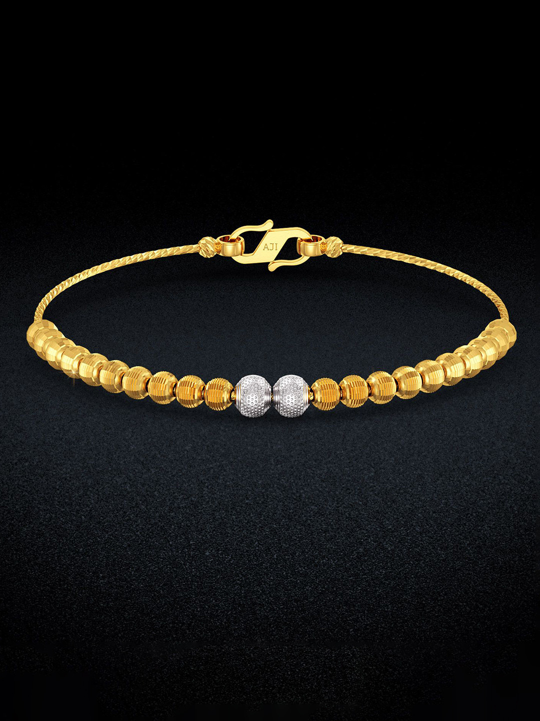 Joyalukkas Women 22KT Gold Glitter Bracelet- 6.59 g