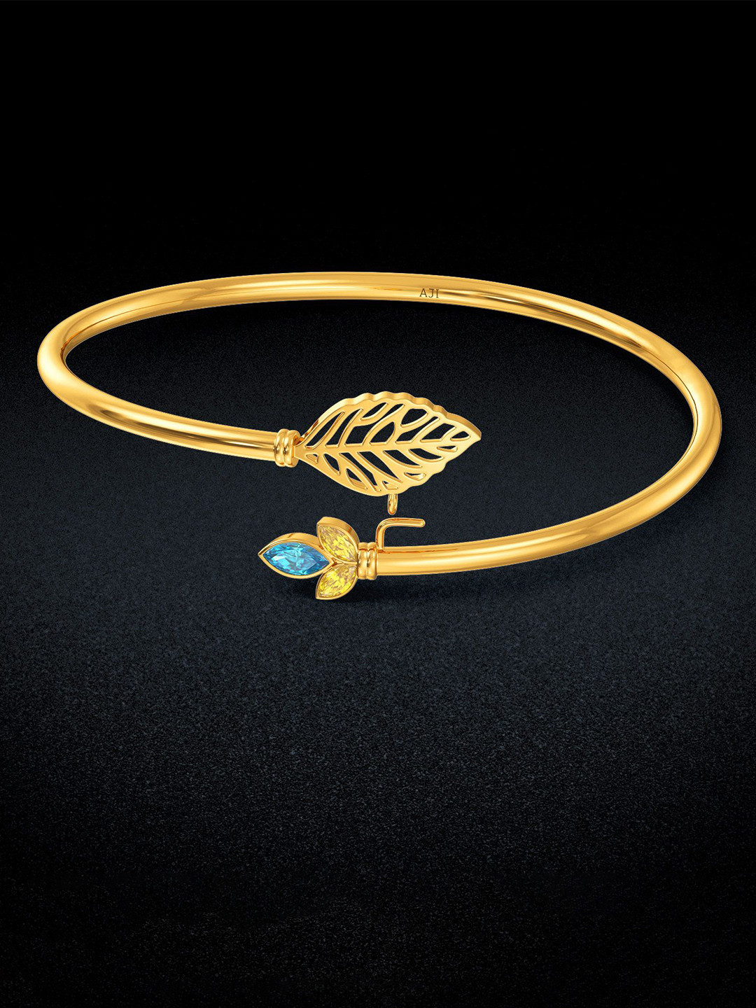 Joyalukkas Women 22Kt Leaflet Gold Bracelet- 6.128 gm