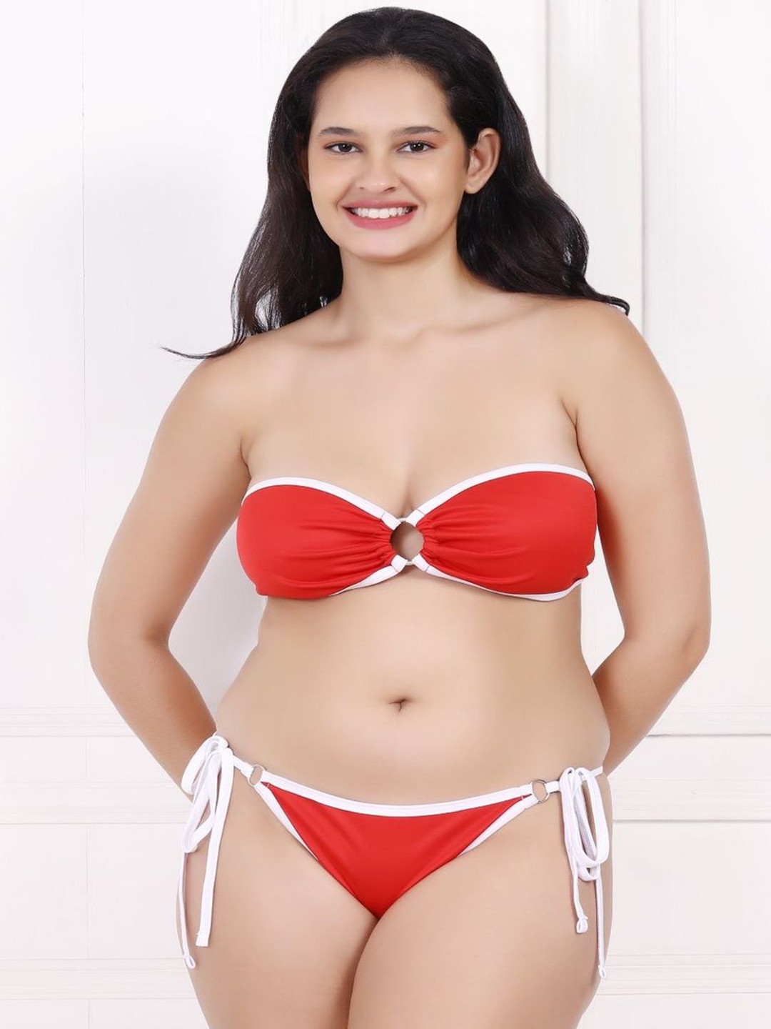 JDY BY ONLY Colourblocked Tie-Ups Swim Bikini Set