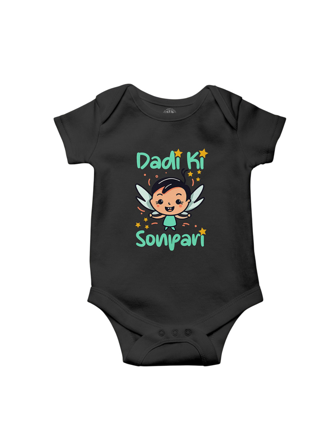 THE PRINT PLATTER Infants Dadi Ki Sonpari Printed Cotton Ultra Bio Wash Bodysuit
