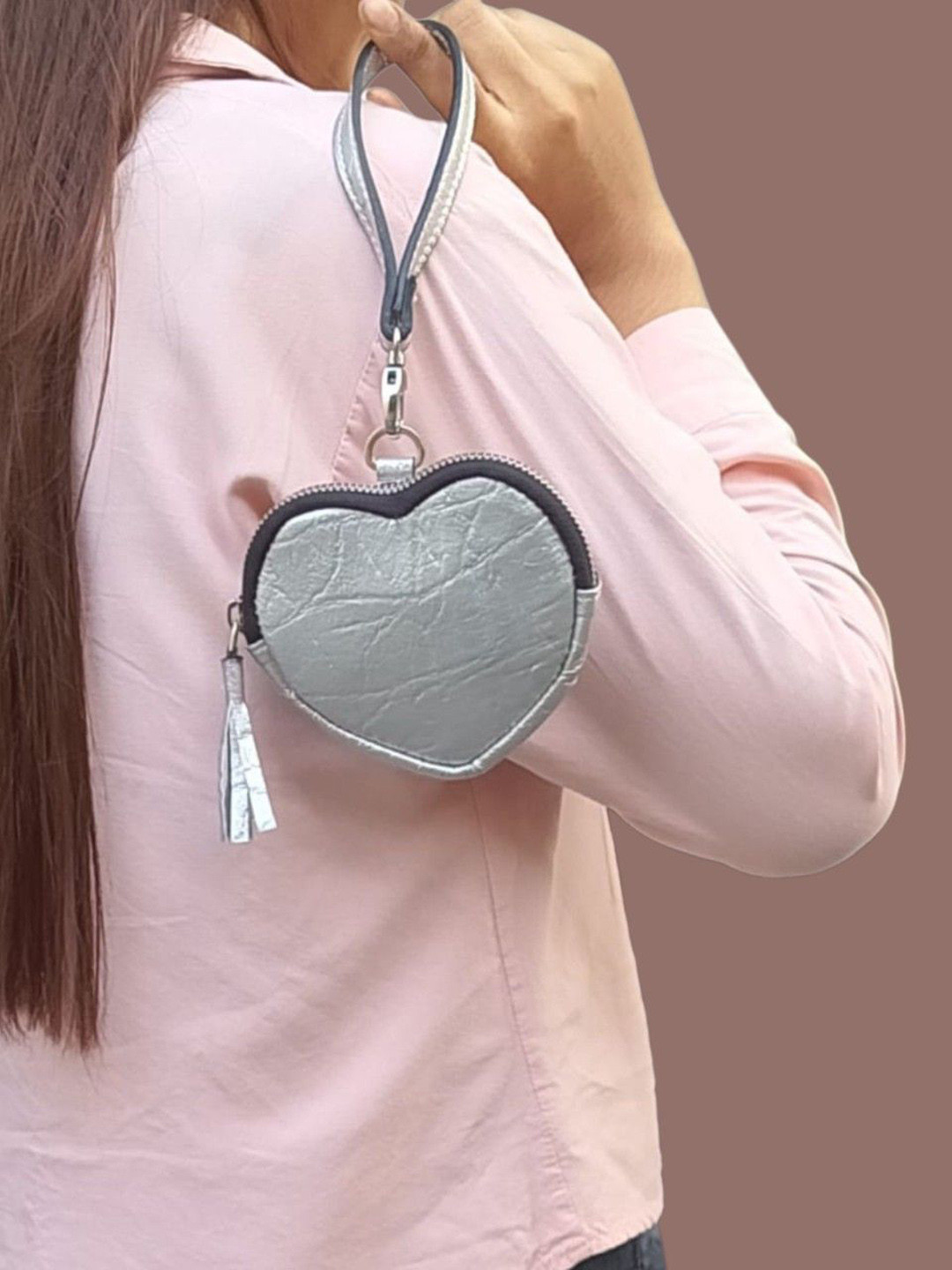 PERKED Unisex Leather Pouch Casual Key Chain