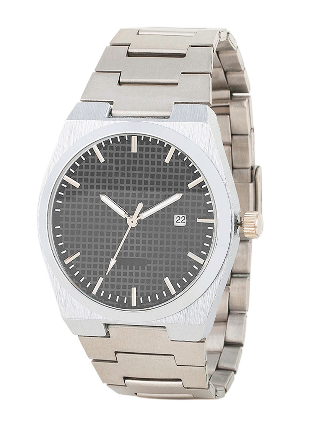FROZIL Men Stainless Steel Bracelet Style Straps Analogue Watch M11-Black
