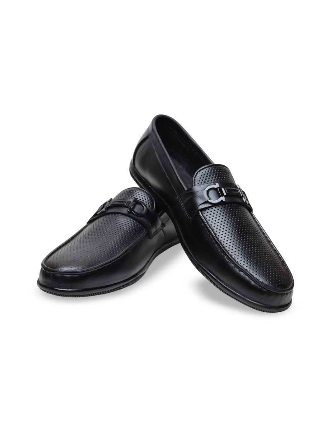 Hayes London Men Black Formal Loafers Shoes