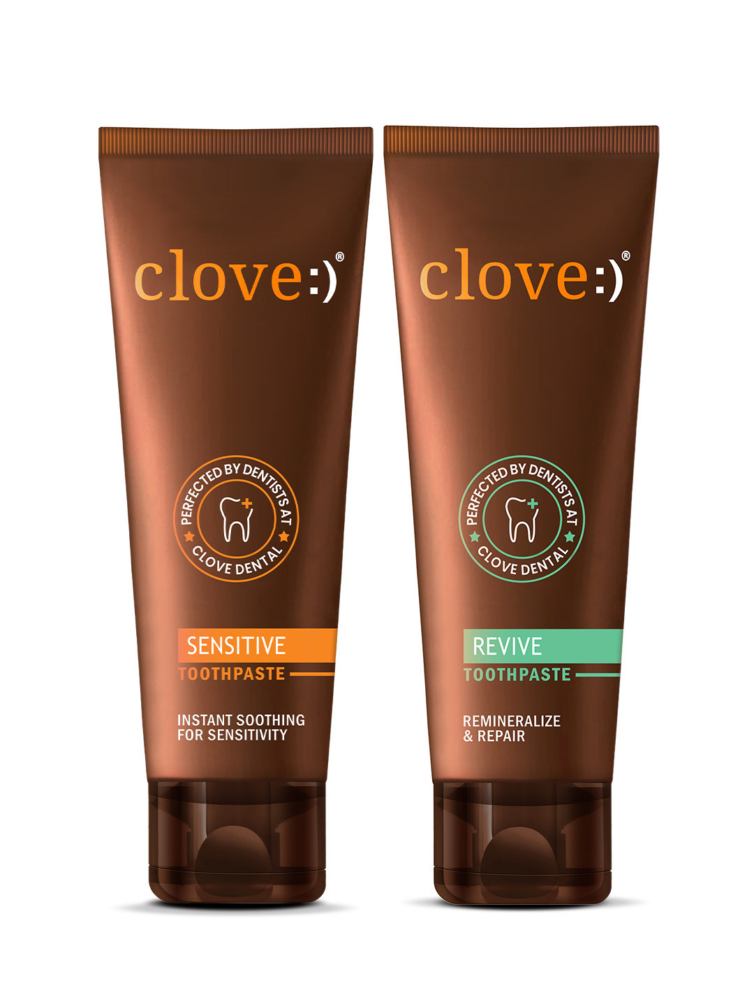 Clove Oral Care Set Of 2 Revive & Sensitive Toothpaste - 100 g Each