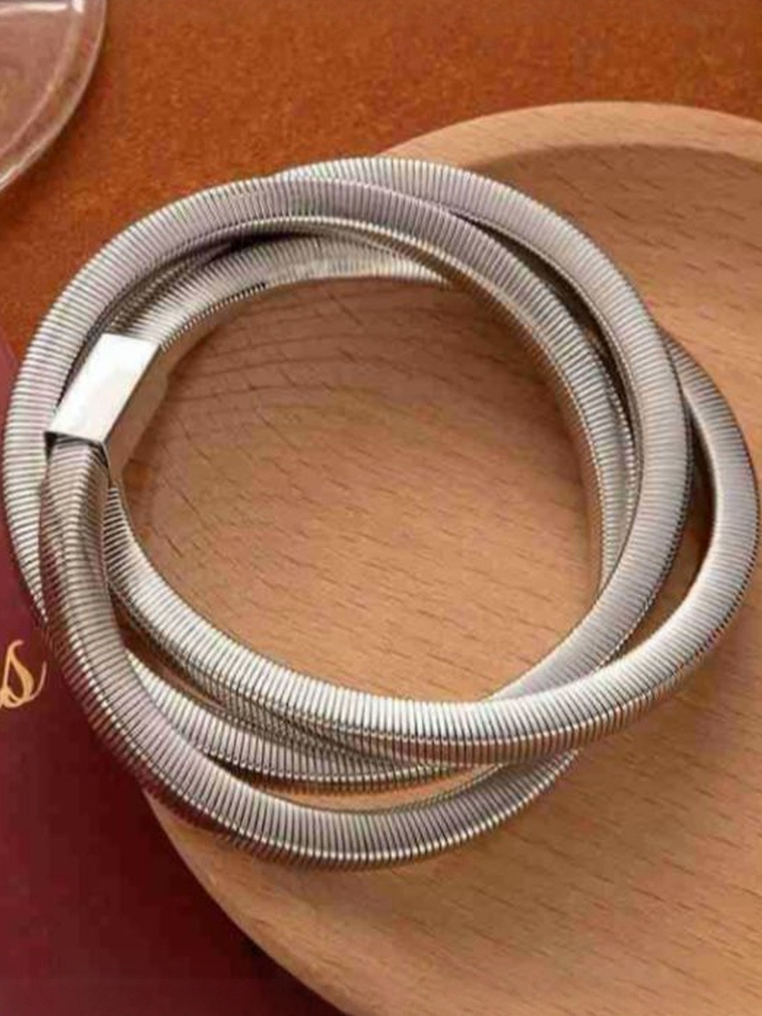 Nui Silver Plated Korean Multistrand Bracelet