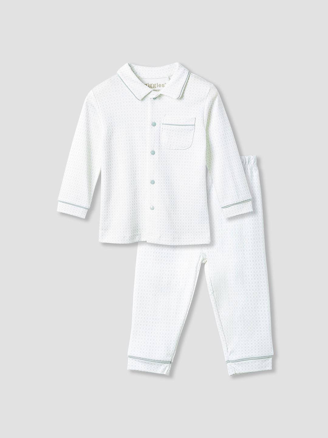 Giggles by Babyshop Kids Printed Shirt and Pyjama Pure Cotton Night suit