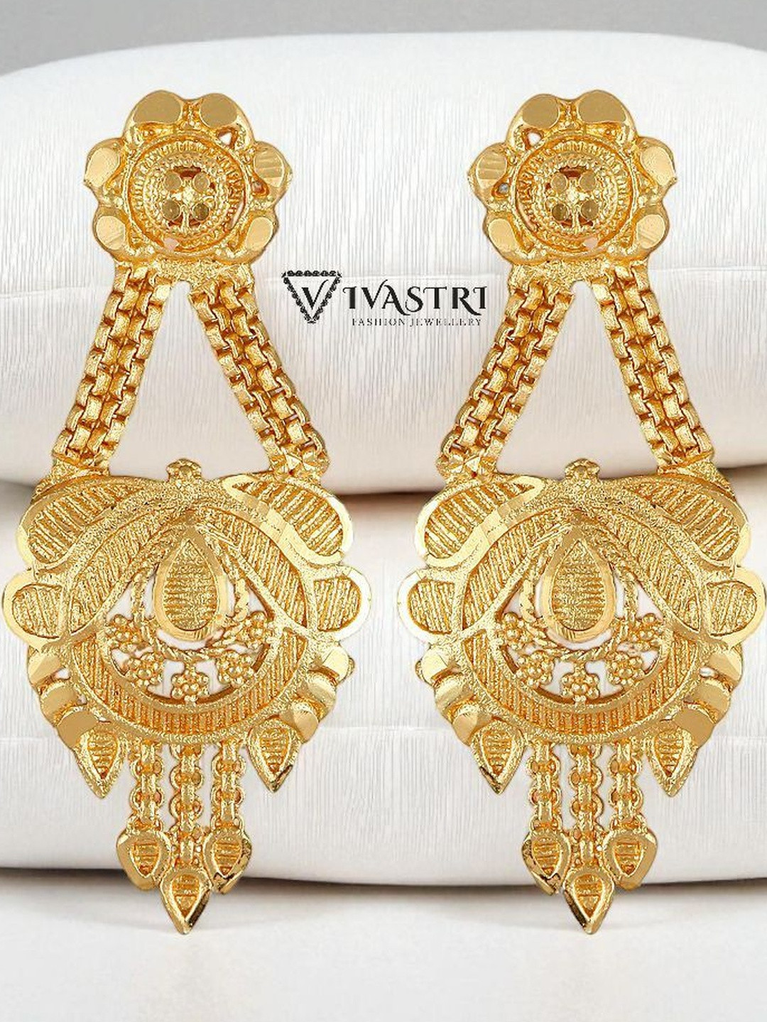 VIVASTRI Women Contemporary Drop Earrings