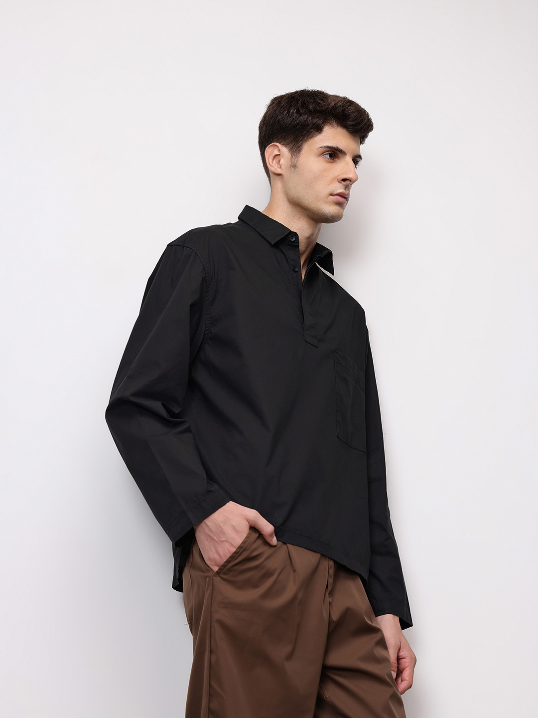 ether Cutaway Collar Pure Cotton Relaxed Fit Casual Shirt