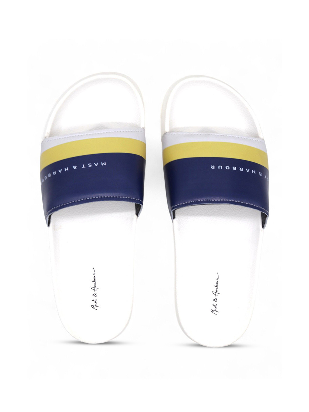 Mast & Harbour Typography Printed Comfortable Sliders