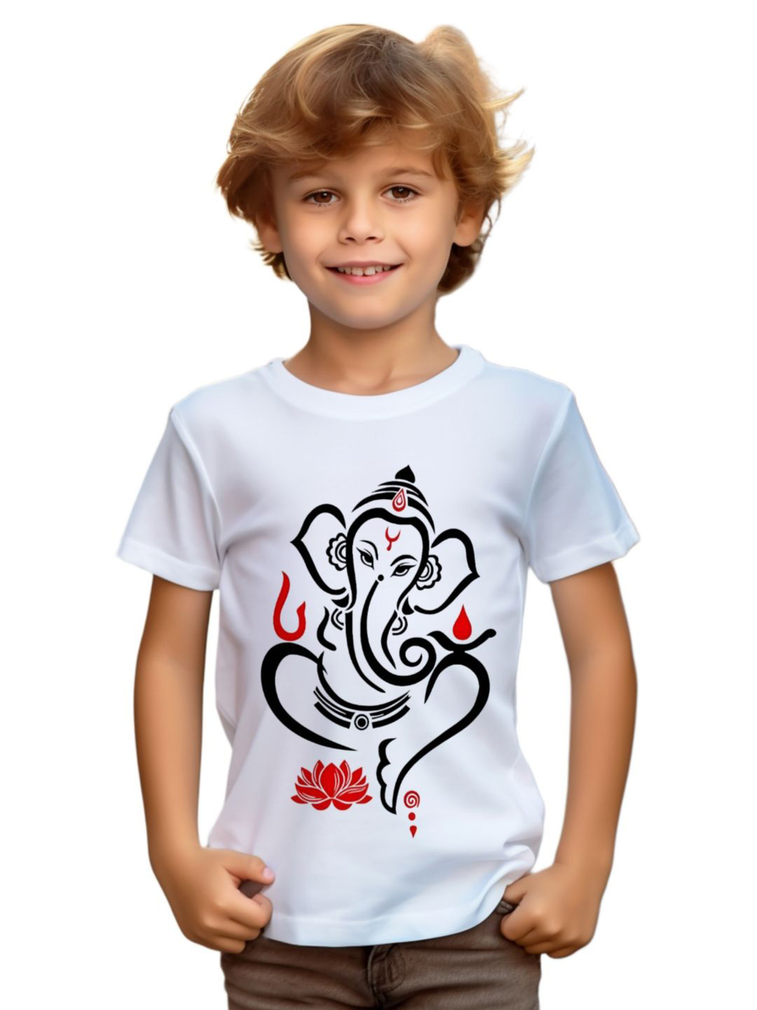 Samridhi Garments Unisex Kids BLENDED Tshirts