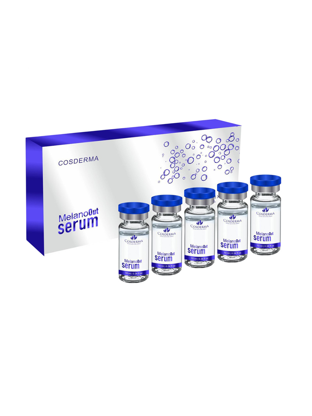 COSDERMA Set Of 5 Meso Solution 10% Hyaluronic Acid Wrinkle Reduction Serum 10 ml Each