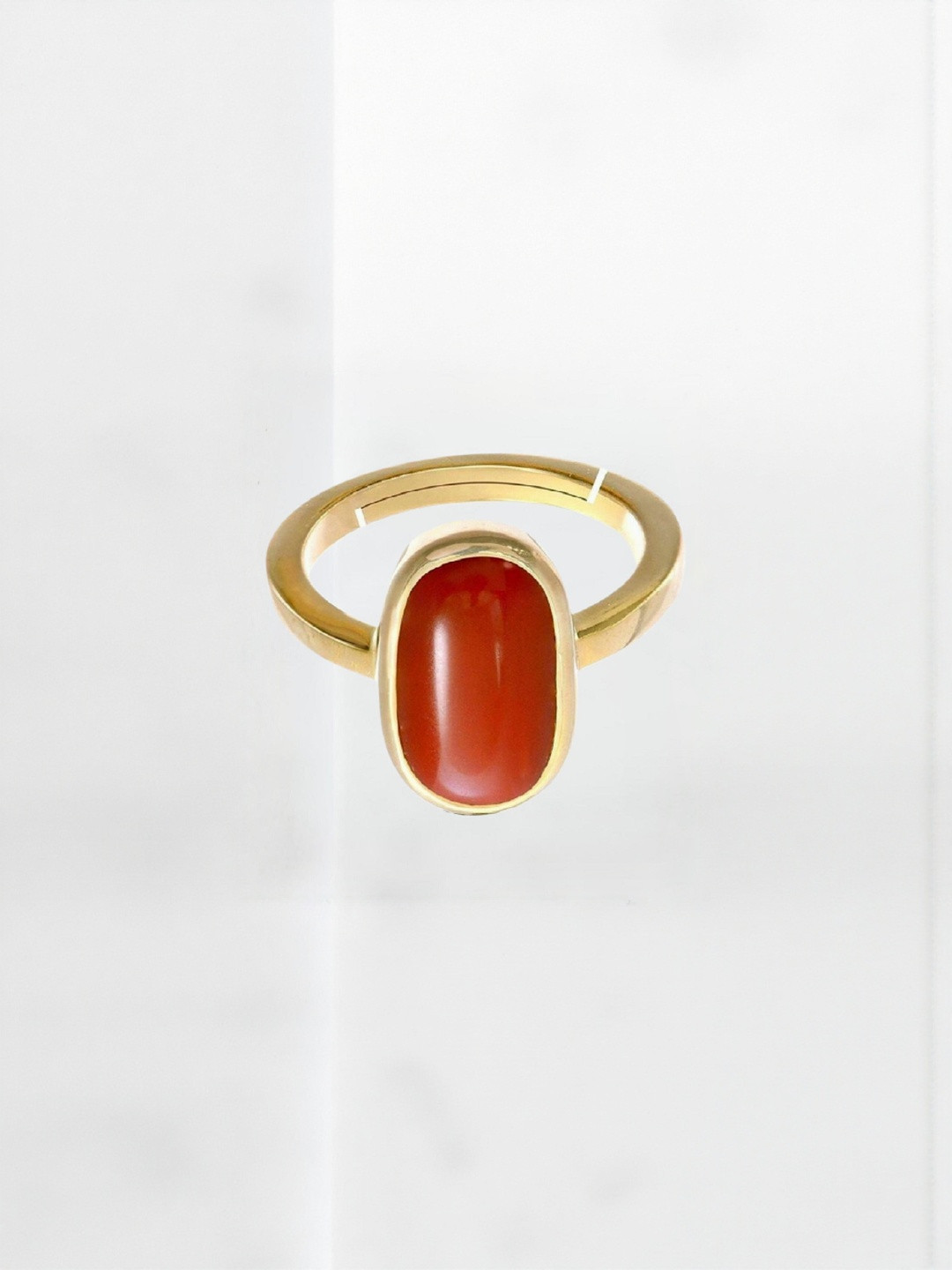 VISHVMA American Diamond & Gemstone-Studded 7.25 Ratti Finger Ring