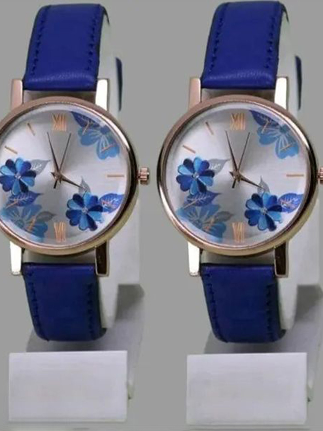 FROZIL Women Dial & Leather Straps Analogue Watch K-DOUBLE BLUE