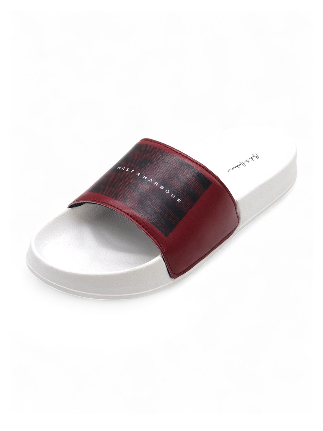 Mast & Harbour Typographic Printed Comfortable Sliders