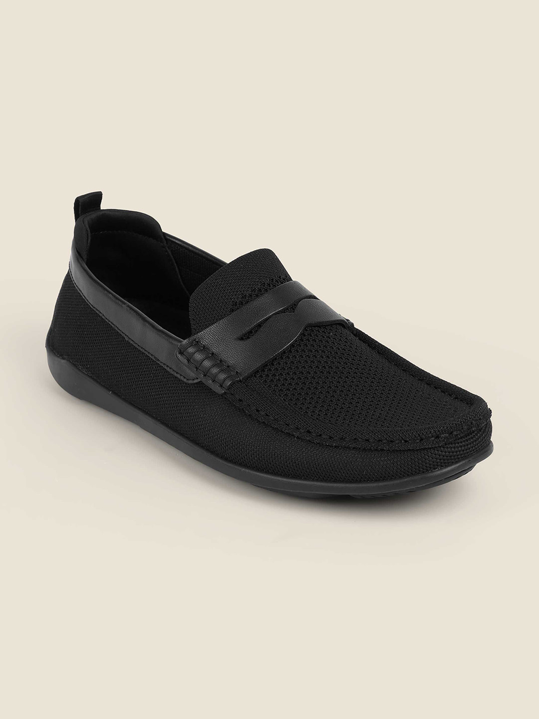 Metro Men Round Toe Slip-On Driving Shoes