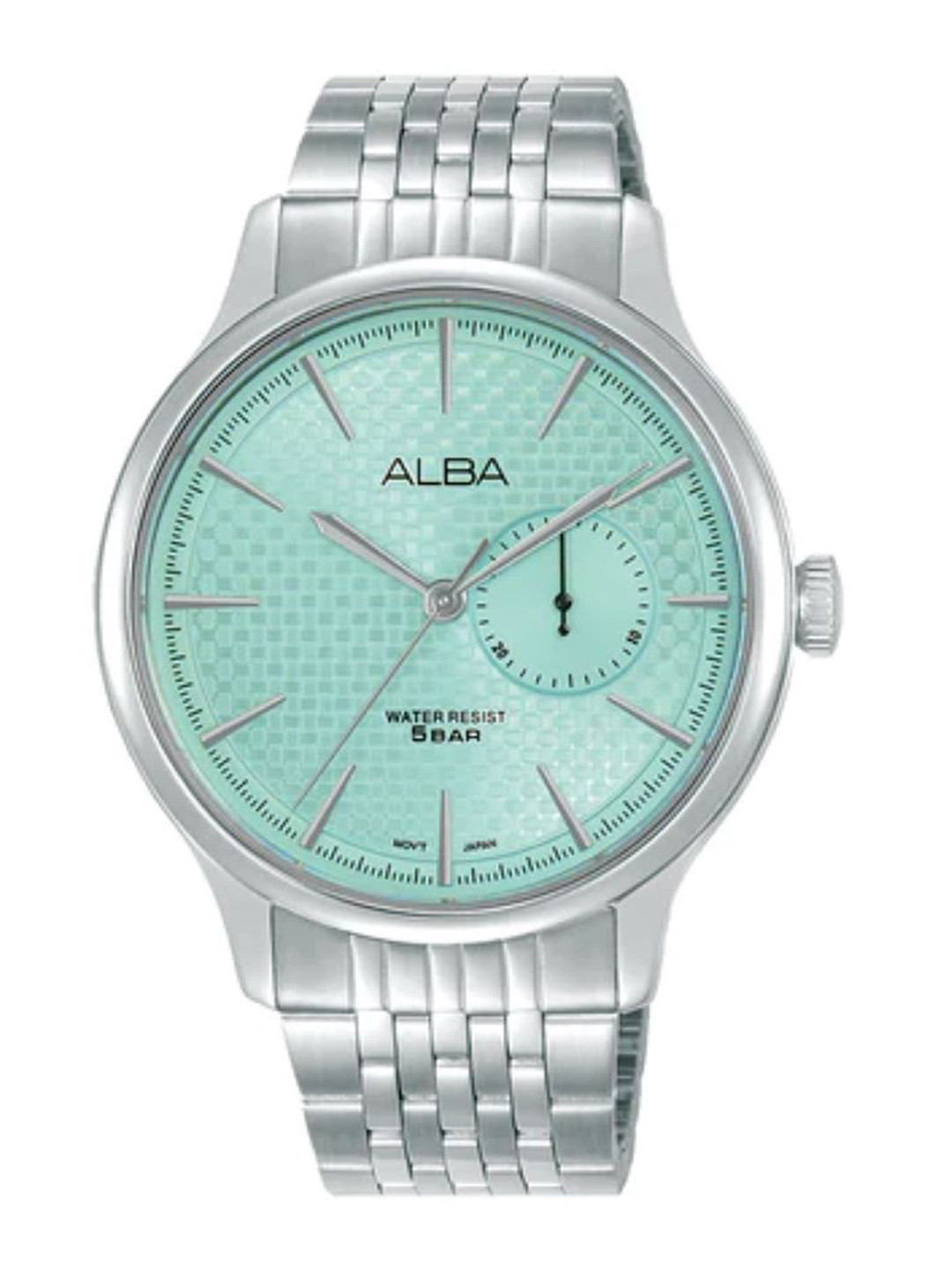 Alba Men Round Dial & Stainless Steel Bracelet Style Straps Analogue Watch A5B007X1
