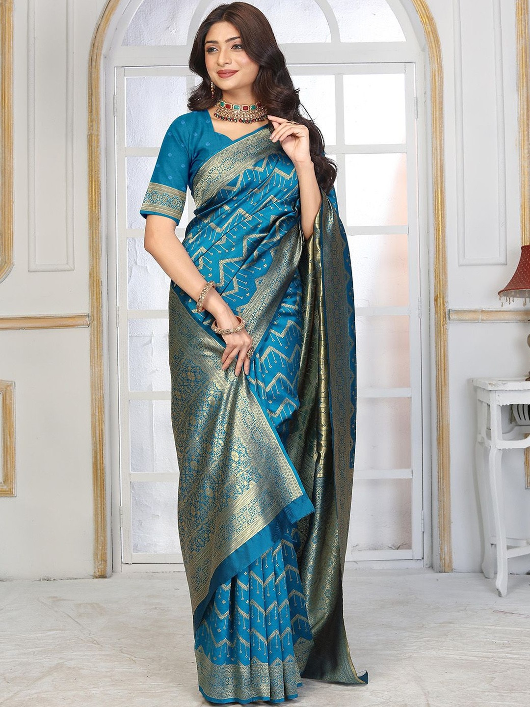Moda Rapido Zari Art Silk Heavy Work Banarasi Saree