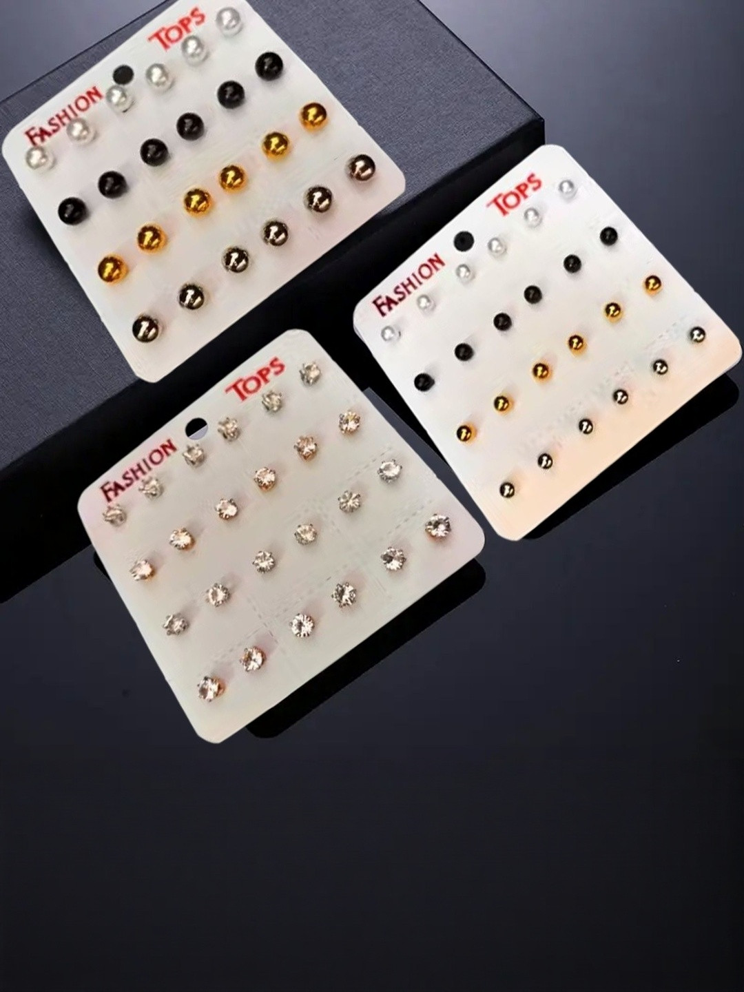 Balasundri Pack of 36 Pairs Studs Earrings