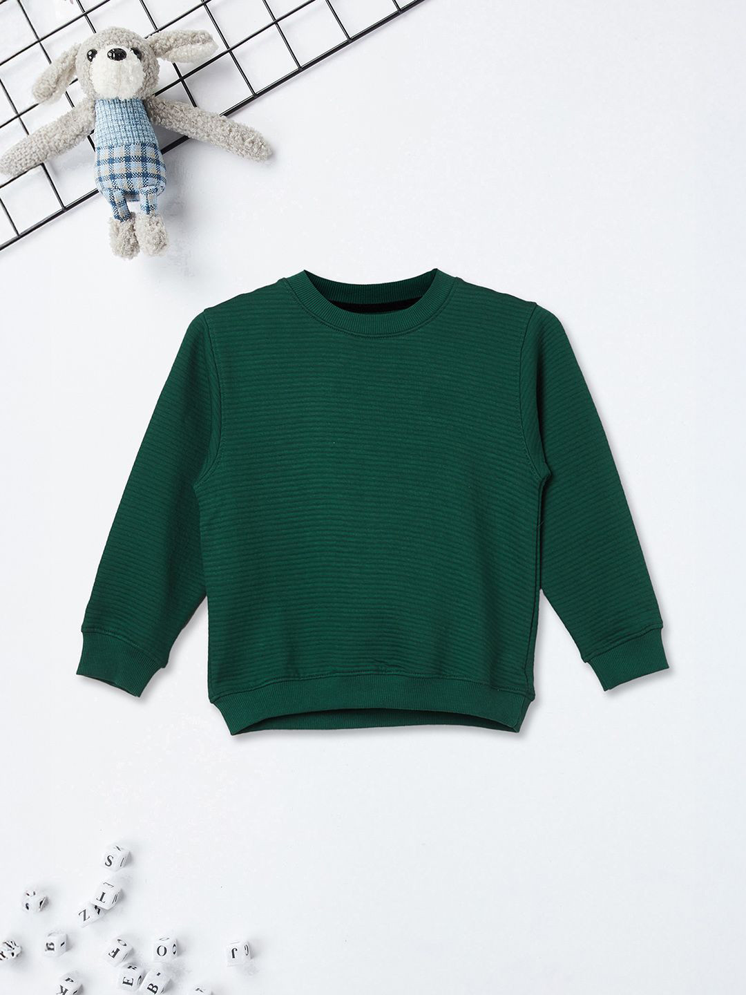max Boys Ribbed Pullover Sweatshirt