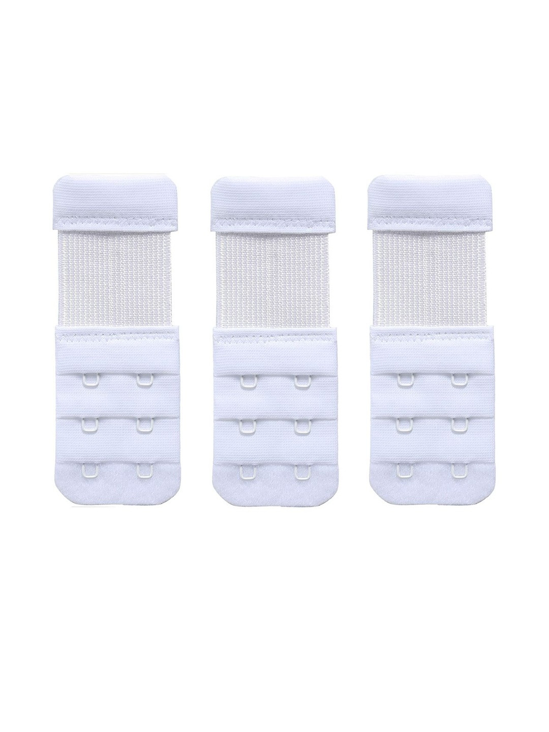 DClub  Women Set of 3 White All Day Comfort Bra Straps and Extenders Lingerie accessories