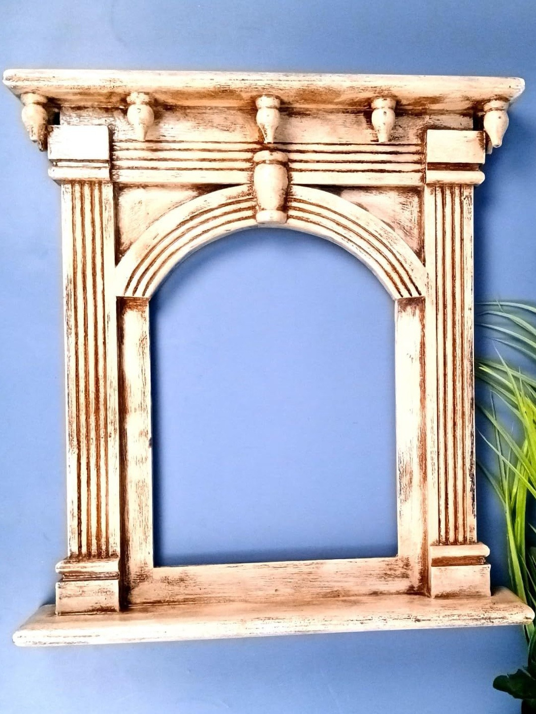 apka mart Wooden Decorative Window Frame Wall Hanging