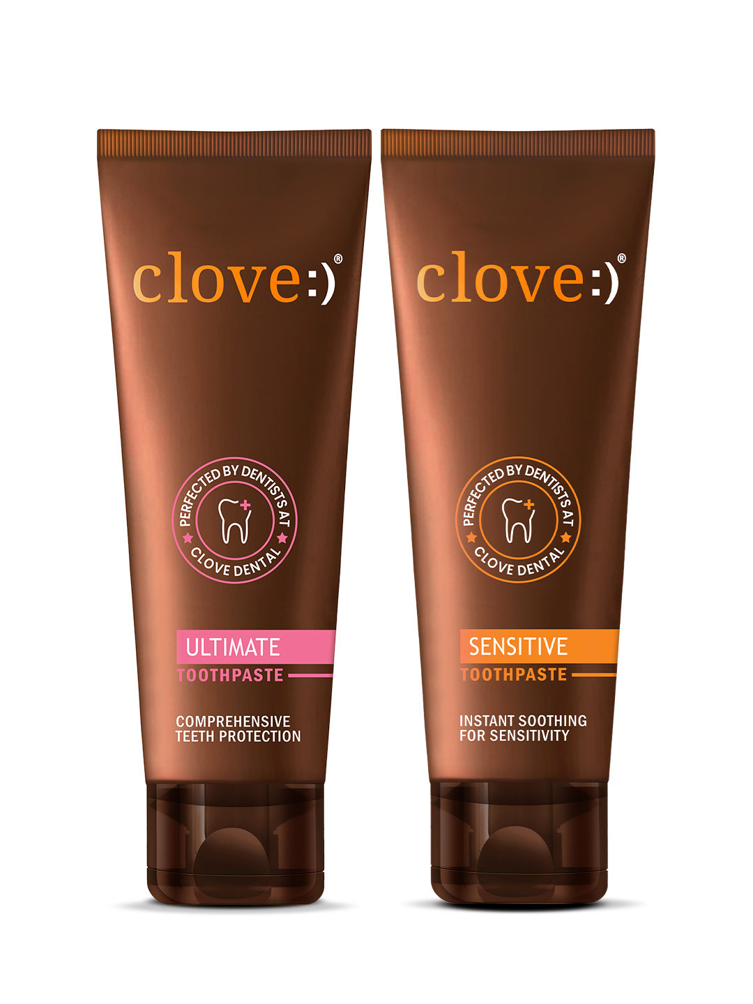 Clove Oral Care Set Of 2 Ultimate & Sensitive Toothpaste - 100 g Each