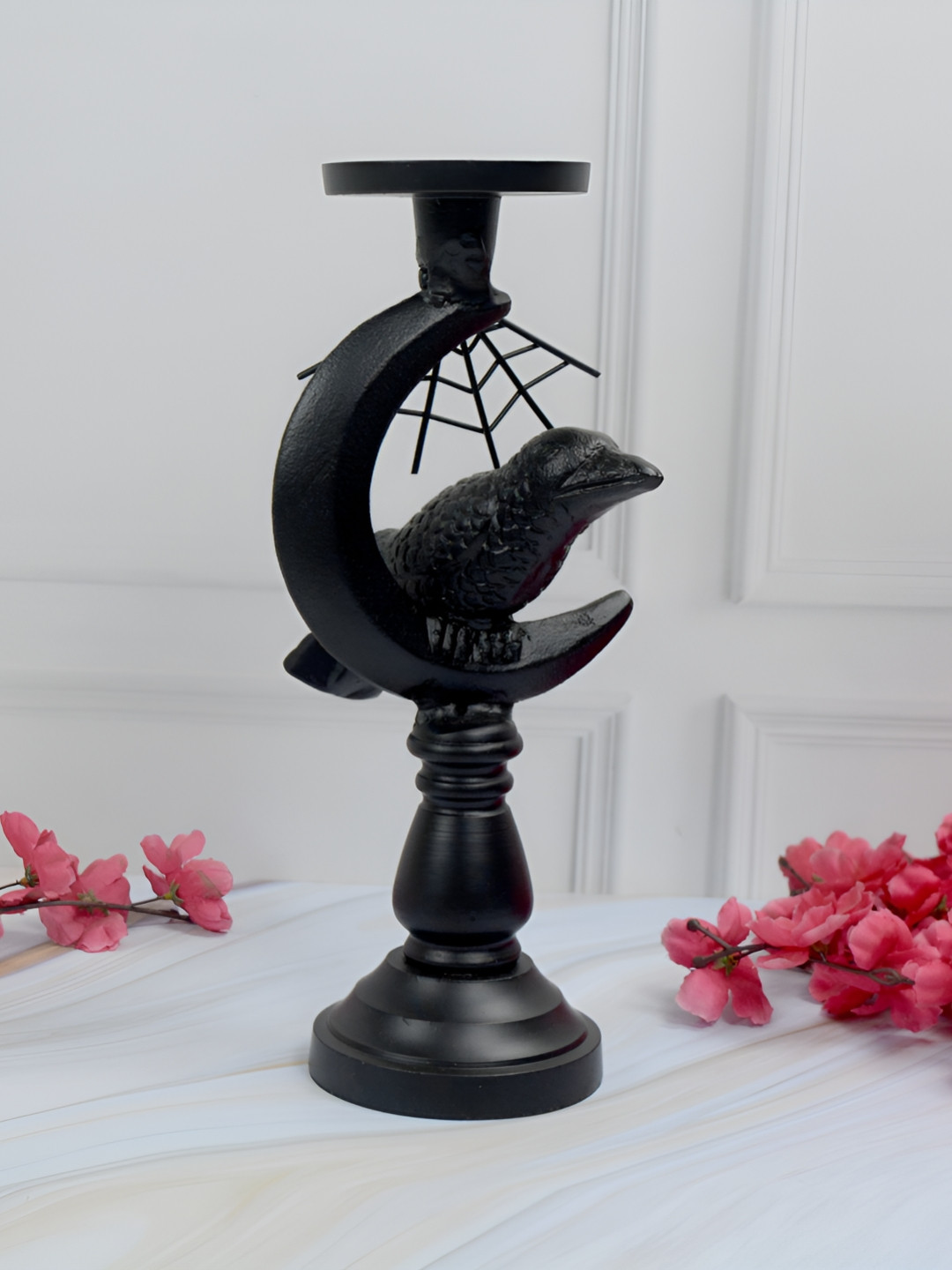 Maison Modern Black Shadow Raven Decorative Candle Holder