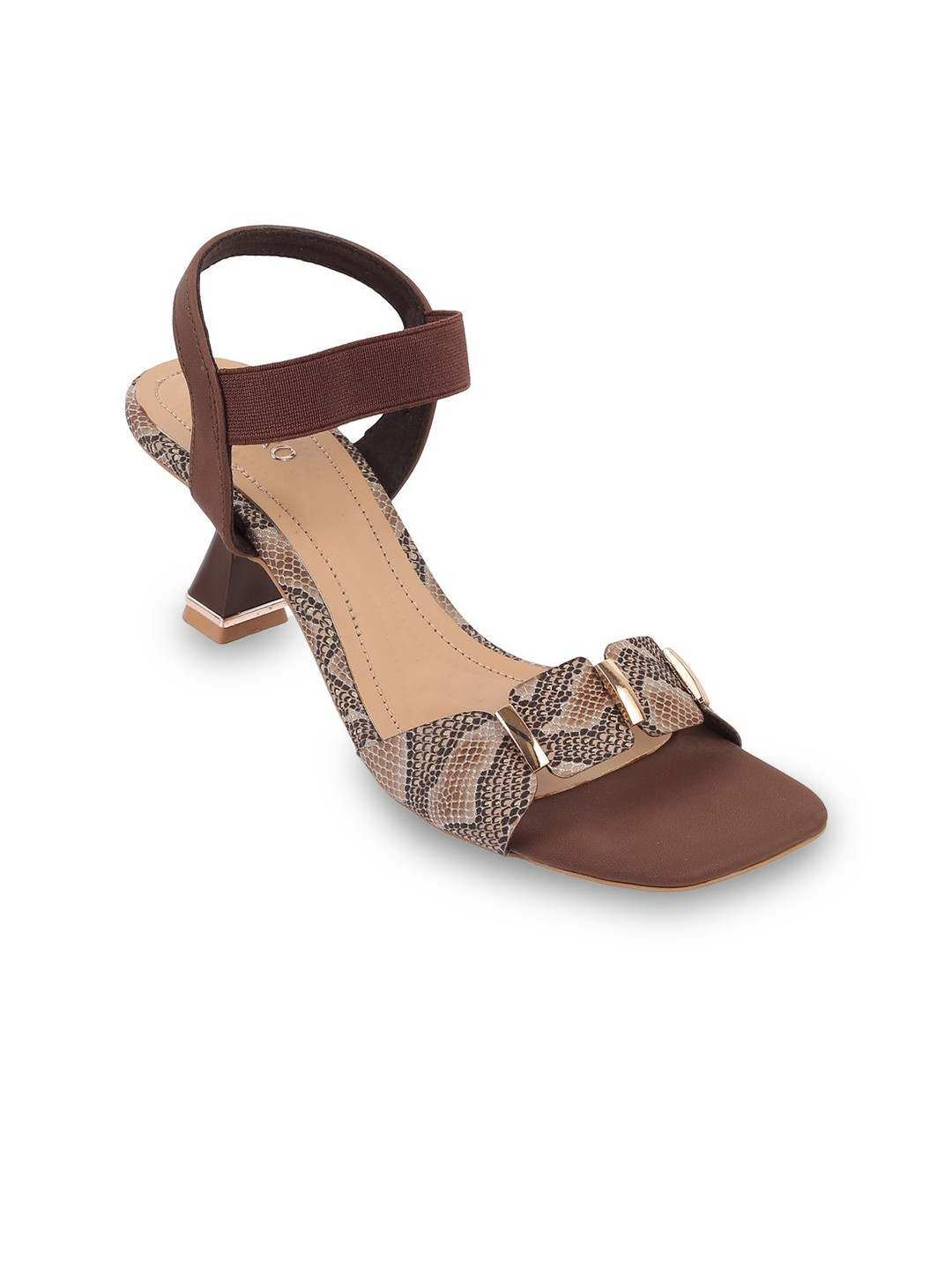 Metro Women Animal or Skin Printed Kitten Sandals