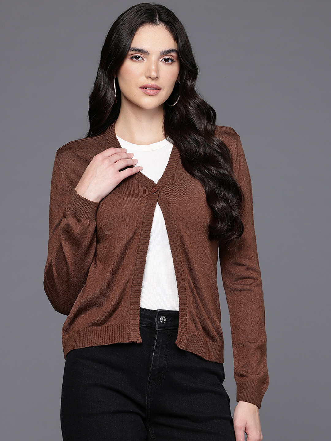 Allen Solly V-Neck Cardigan