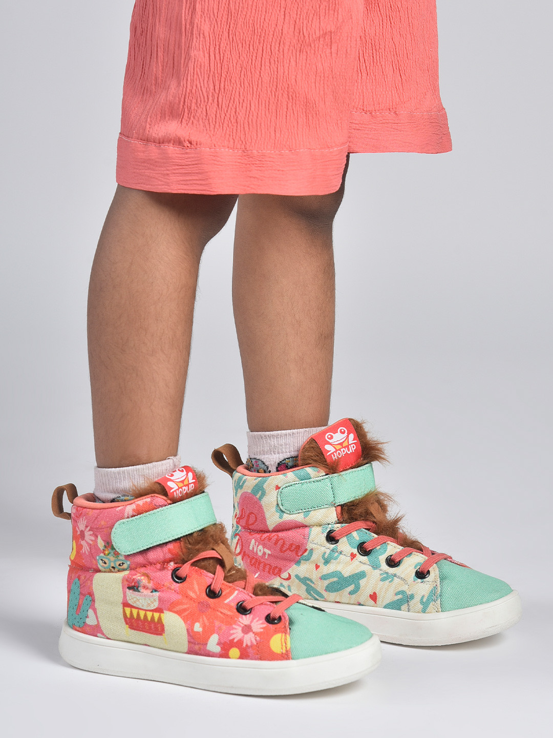 HOPUP Unisex Kids Colourblocked Sneakers