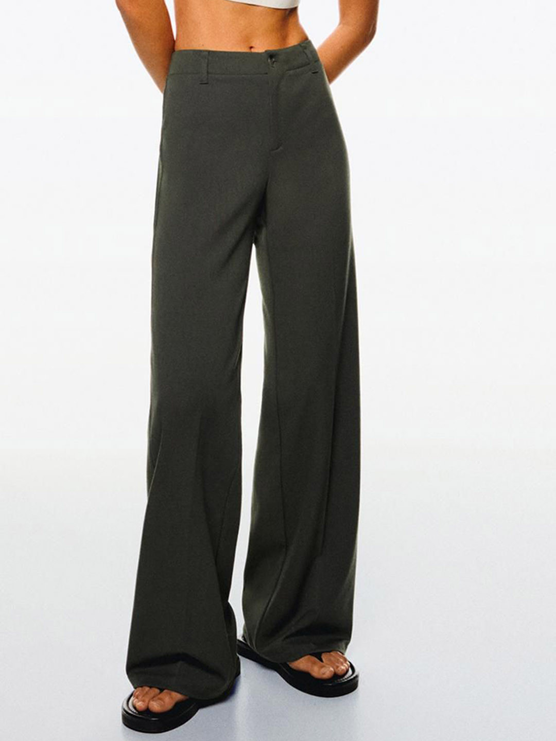 Bershka Wide-Leg Trousers