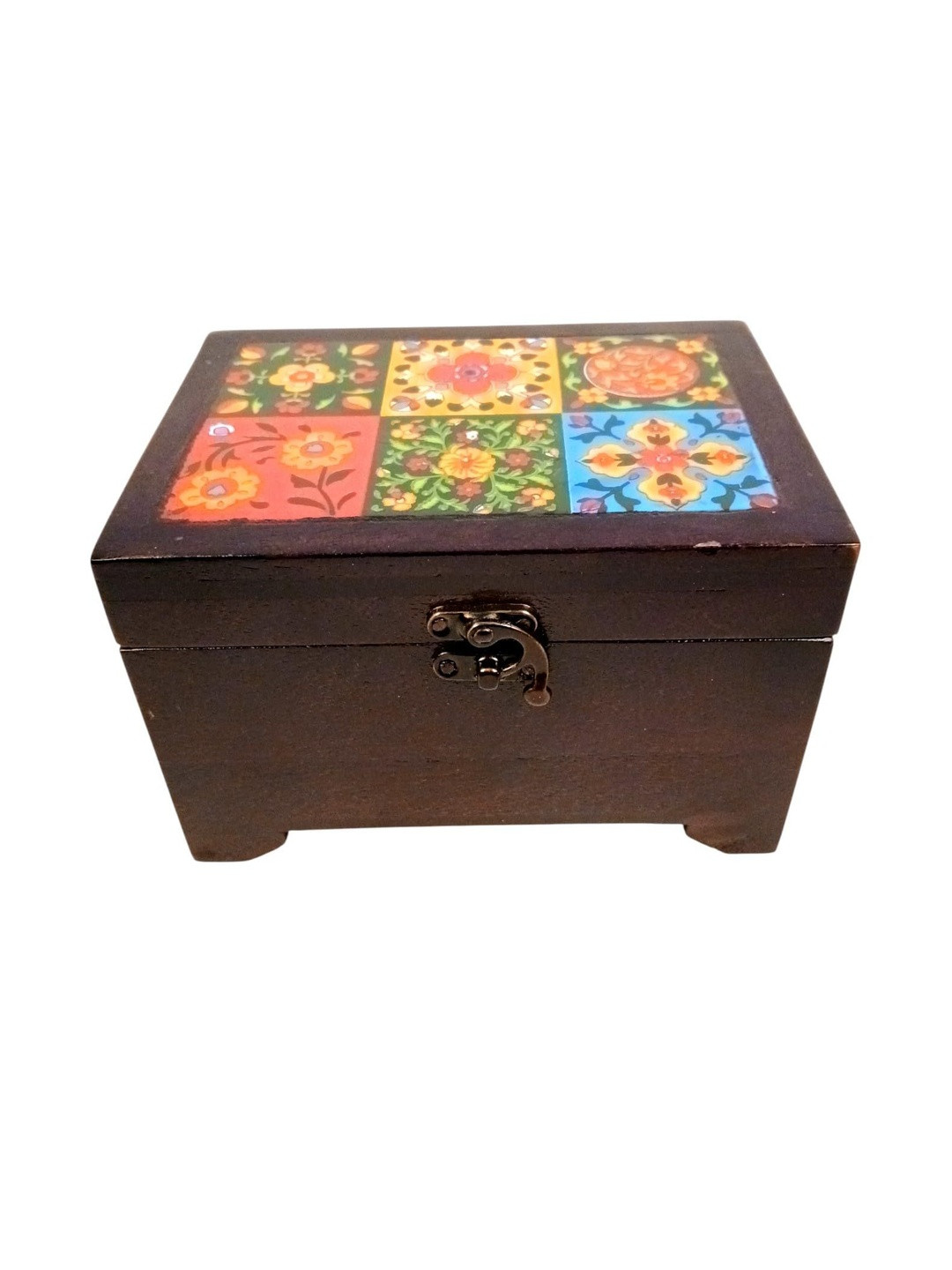 apka mart Wooden Jewelry Organizer Storage Box