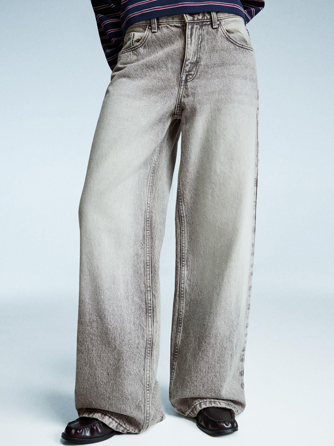 Bershka Women Regular Fit Low-Rise Boyfriend Jeans