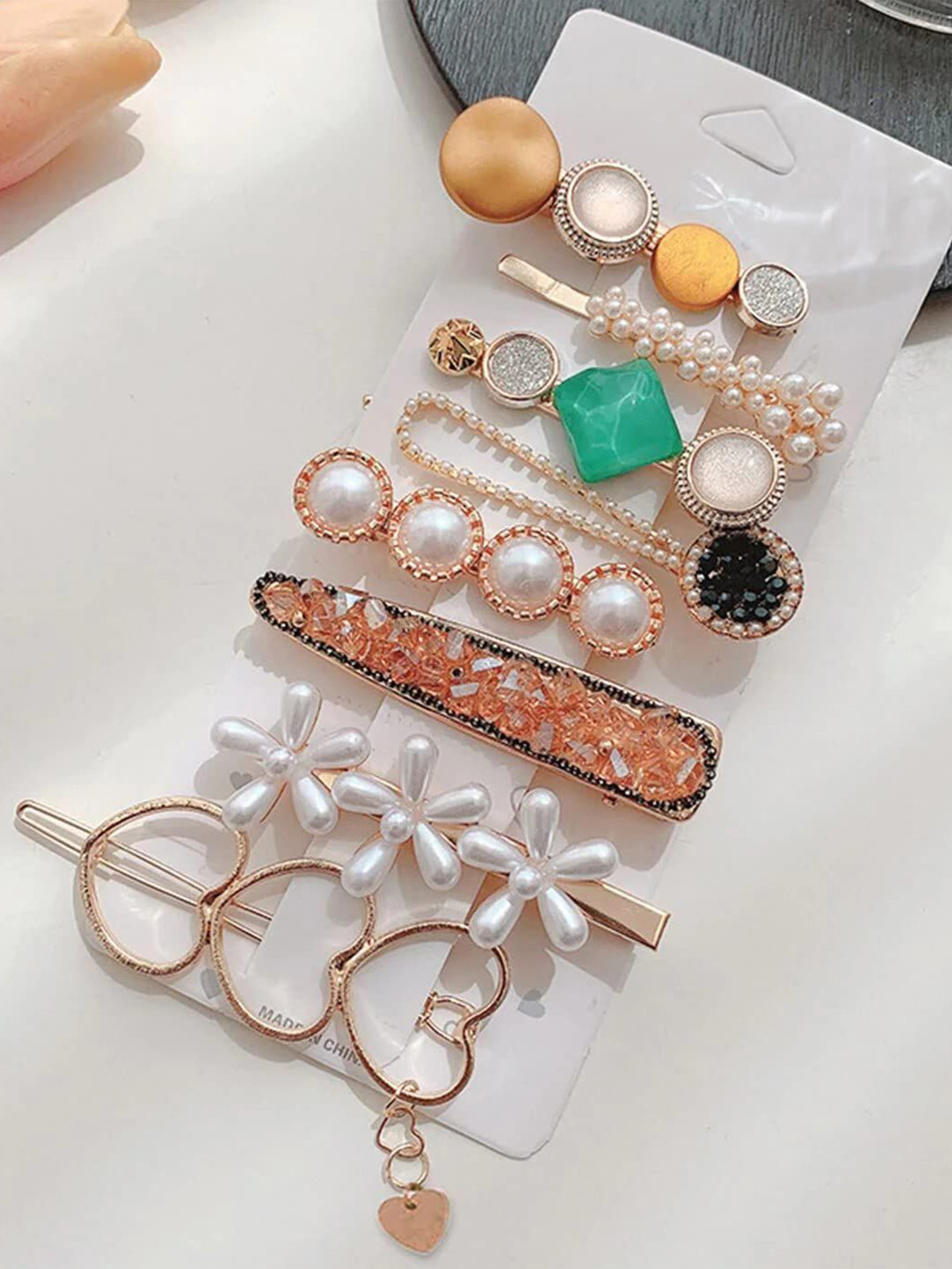 LEKZOW Girls Pack Of 8 Tic Tac Hair Clip