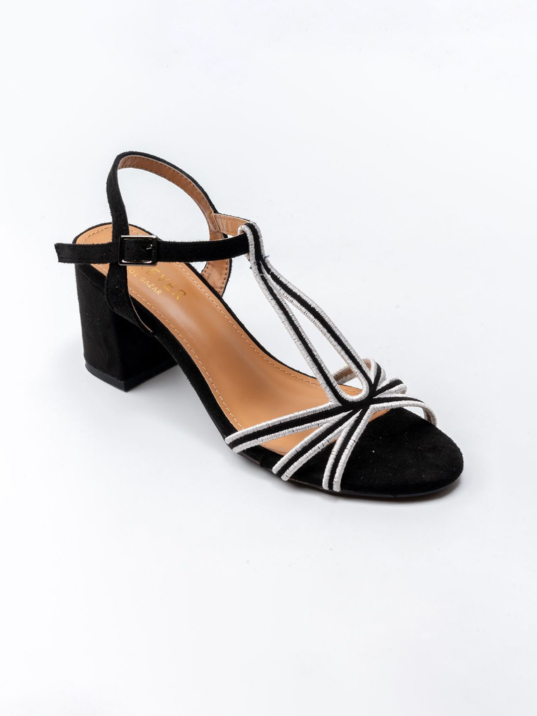 FOREVER SHOE BAZAR Women Woven Design Block Heels Sandals