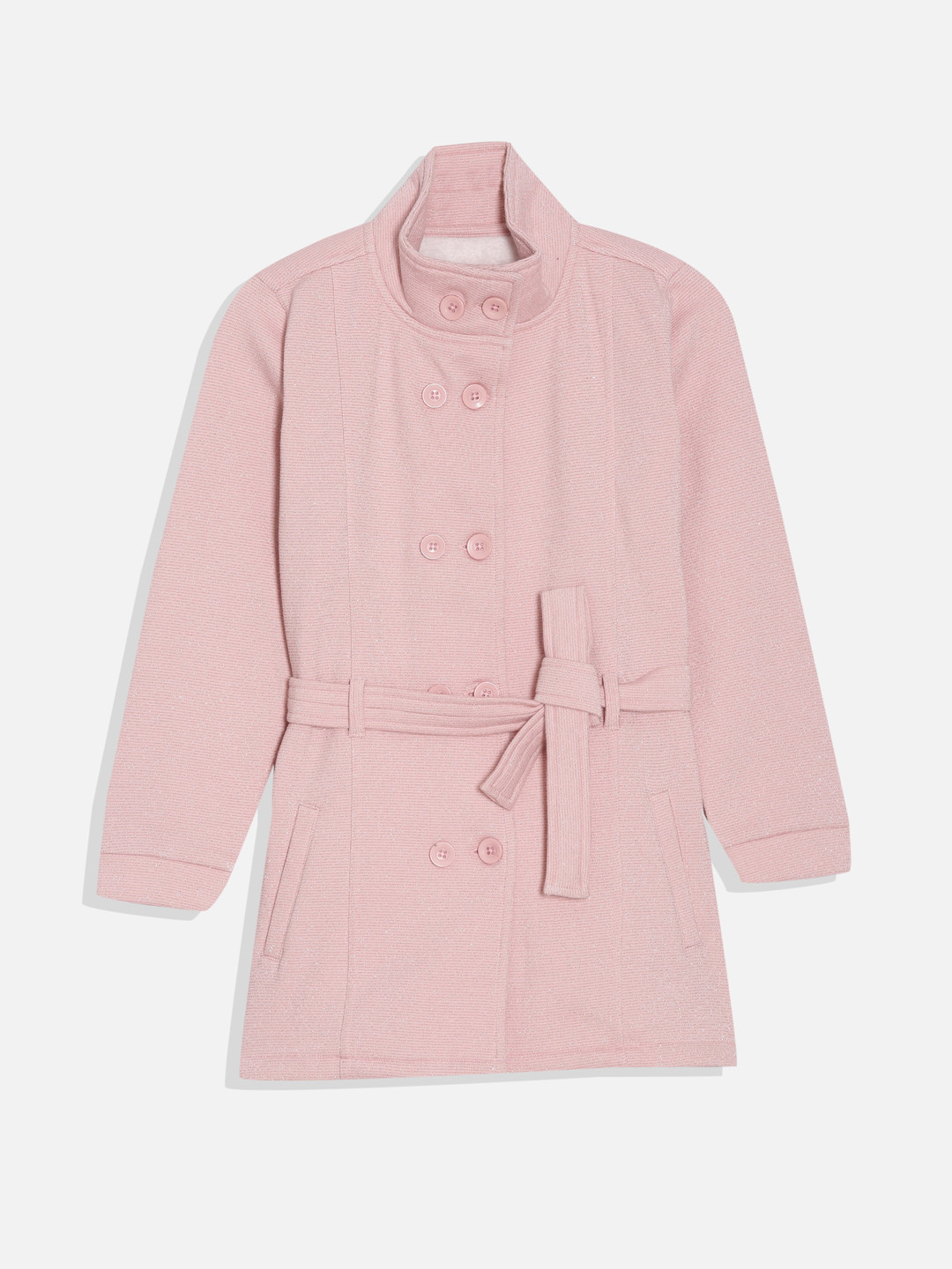 Allen Solly Junior Girls Mock Collar Trench Coat