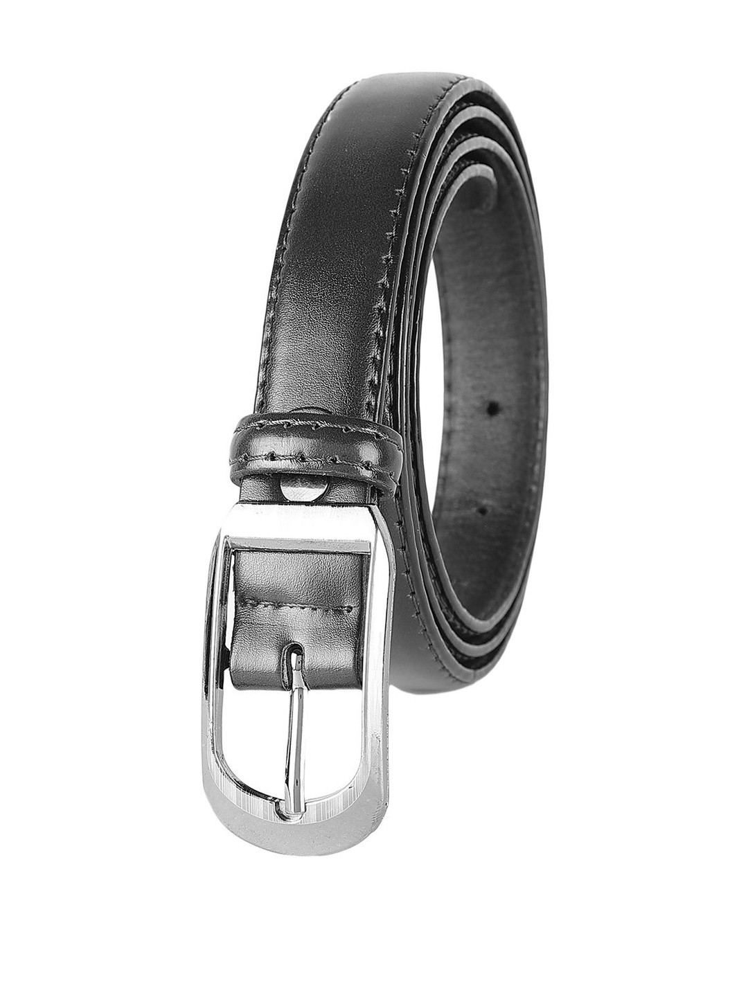 DressBerry Women Black Leather Belt
